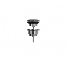 Донный клапан, Duravit, диаметр, мм-63, для раковины, тип-нажимной, форма крышки-круглая, цвет-хром