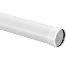Труба канализационная Decibel, D50 мм, ПП, белая, длина 0,5 м