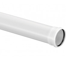 Труба канализационная Decibel, D110 мм, ПП, белая, длина 1 м