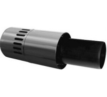 Горизонтальная коаксиальная труба с наконечником,  полипропиленовая, диам. 110/160 мм, длина 1000 мм, НТ