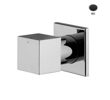 Вентиль, Fima Carlo Frattini, Bathroom Zeta, тип вентиля-переключающий дивертор на 2 источника, тип установки-настенный встраиваемый, внутренняя часть-в комплекте, цвет-черный матовый