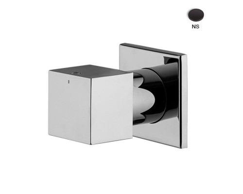 Вентиль, Fima Carlo Frattini, Bathroom Zeta, тип вентиля-переключающий дивертор на 2 источника, тип установки-настенный встраиваемый, внутренняя часть-в комплекте, цвет-черный матовый
