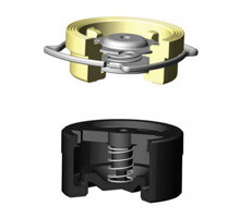Клапан обратный осевой, межфланцевый, PN16, DN100, корпус латунь, диск нержавеющая сталь
